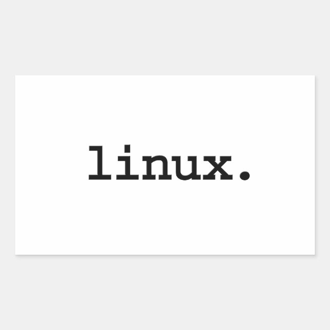 linux. sticker (Front)
