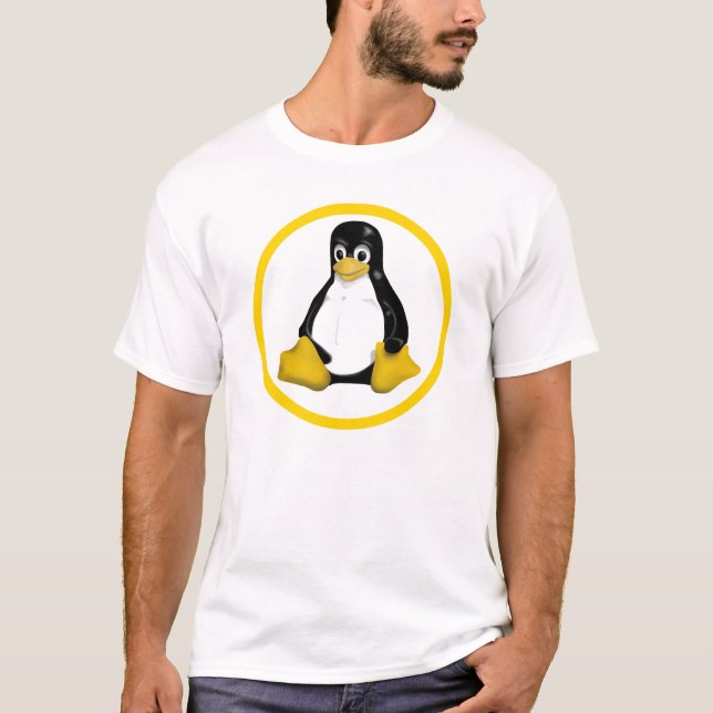 LINUX TUX CIRCLE T-Shirt (Front)