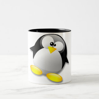 LINUX TUX CRYSTAL Two-Tone COFFEE MUG