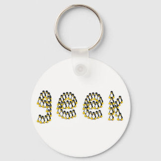 Linux Tux Geek Keychain