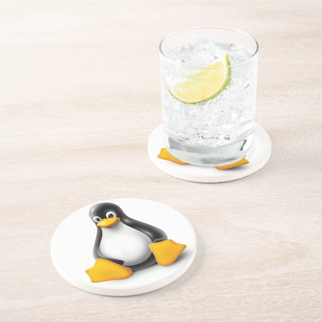 Linux Tux the Penguin Coaster (Side)