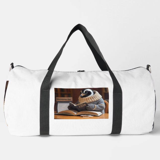 Linuxeros FAQ Duffle Bag (Front)
