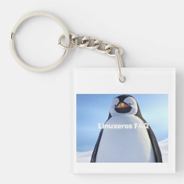 Linuxeros FAQ Keychain (Front)