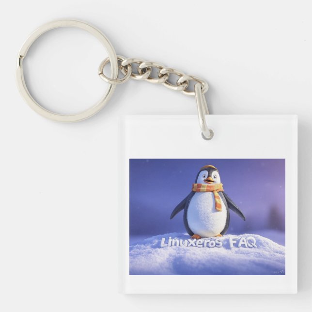 Linuxeros FAQ Keychain (Front)
