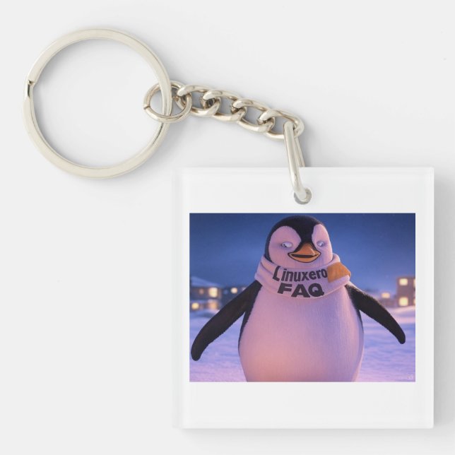 Linuxeros FAQ Keychain (Front)
