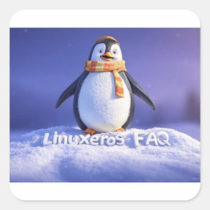 Linuxeros FAQ Square Sticker