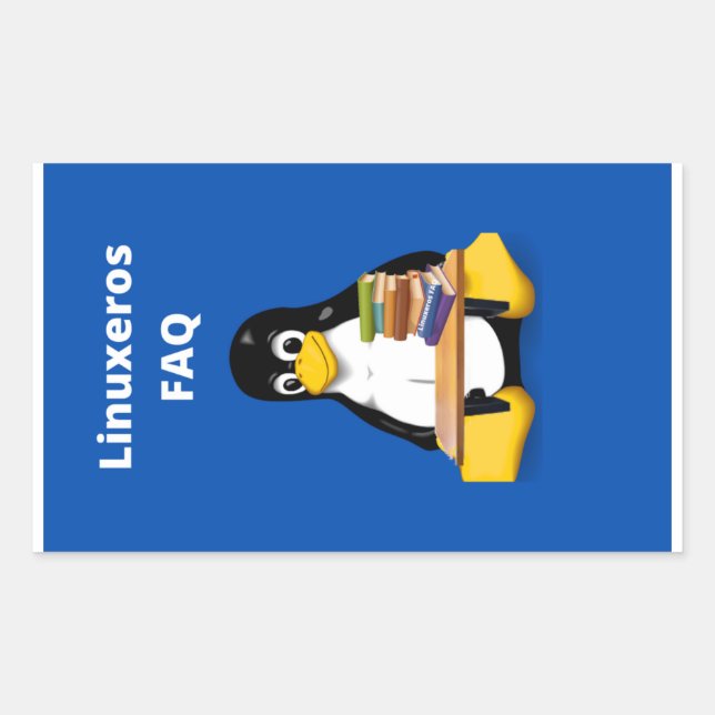 Linuxeros FAQ Sticker (Front)