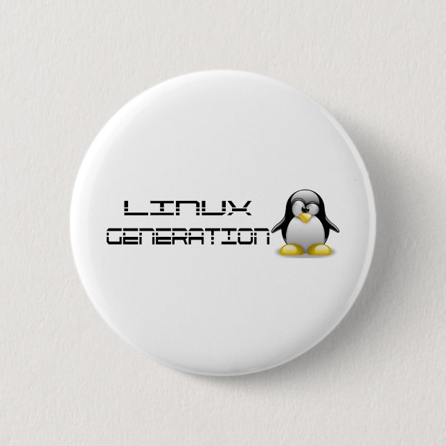 LinuxGeneration 2 Inch Round Button (Front)