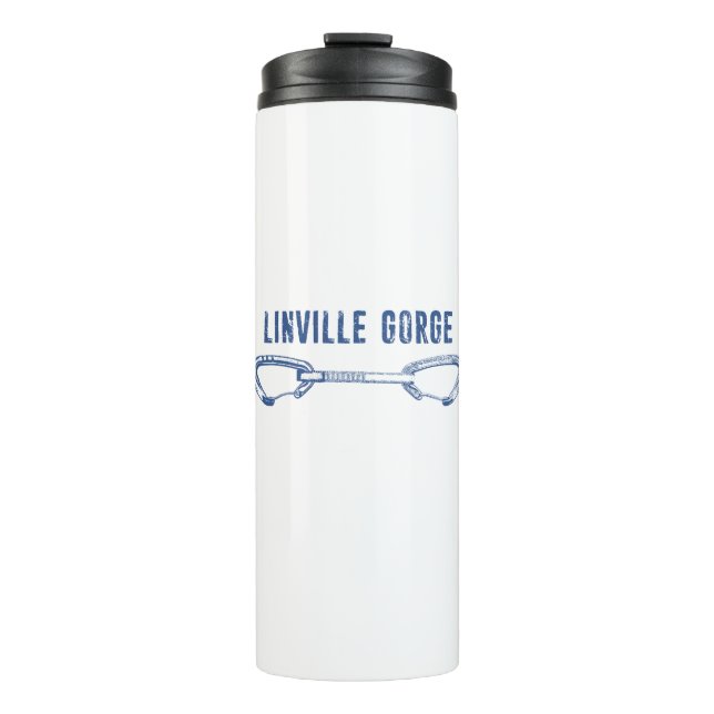 Linville Gorge North Carolina Climbing Quickdraw Thermal Tumbler (Front)