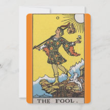 L'invitation de la carte de tarot fou