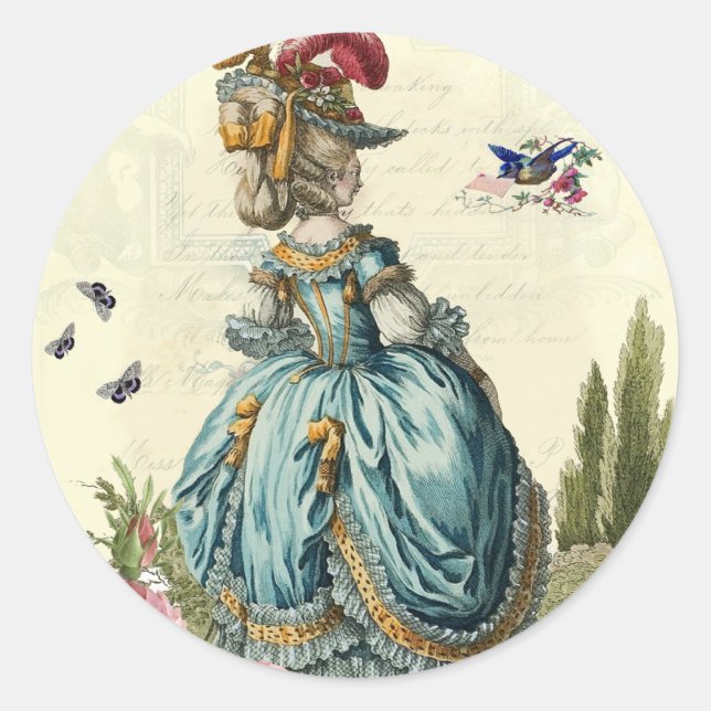 l'invitation (round) classic round sticker (Front)