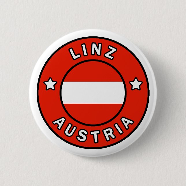 Linz Austria 2 Inch Round Button (Front)