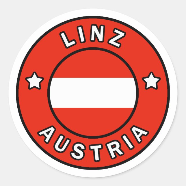 Linz Austria Classic Round Sticker (Front)