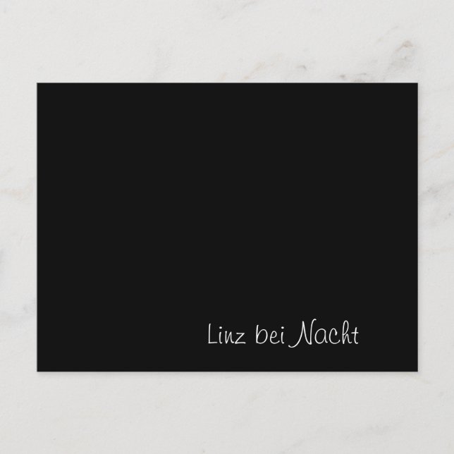 "Linz bei Nacht" funny Card (Front)