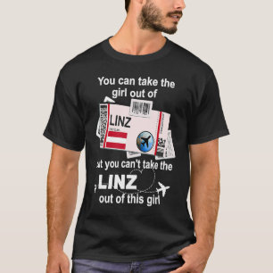 Linz Boarding Pass  Linz Girl  Linz T-Shirt