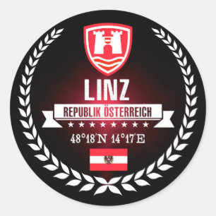 Linz Classic Round Sticker