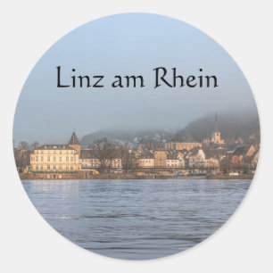 Linz Rhein Germany Classic Round Sticker