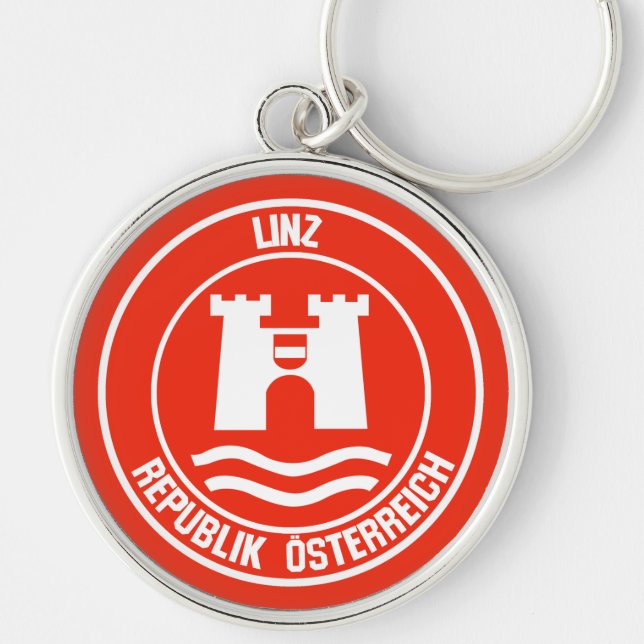Linz Round Emblem Keychain (Front)