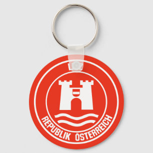 Linz Round Emblem Keychain