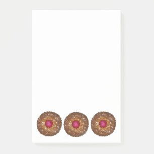 Linzer Torte Cookie Christmas Cookies Baker Food Post-it Notes
