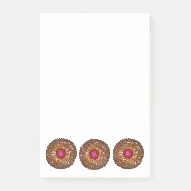 Linzer Torte Cookie Christmas Cookies Baker Food Post-it Notes (Front)