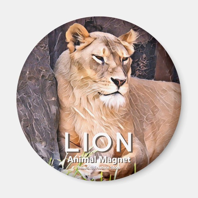 Lion マグネット magnet (Front)