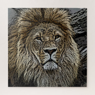 Lion 004 by JAMFoto Jigsaw Puzzle