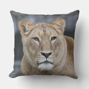 Lion 004 throw pillow