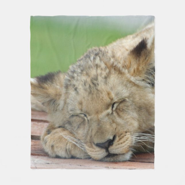 Lion 014 fleece blanket (Front)