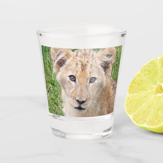 Lion 016 shot glass (Front)
