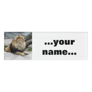 Lion 020 name tag