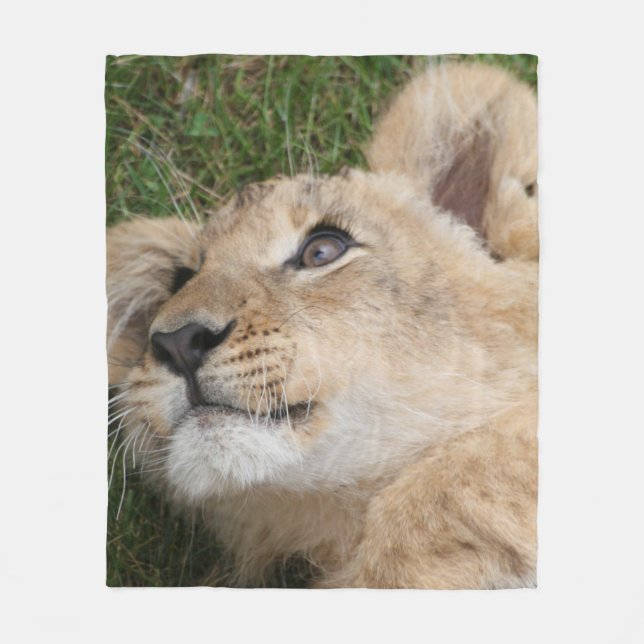 Lion 022 fleece blanket (Front)