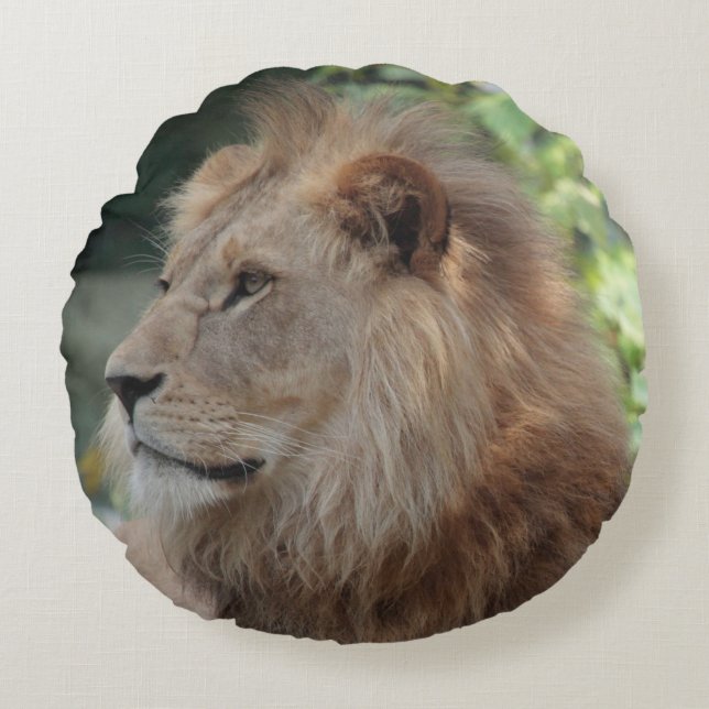 Lion 035 round pillow (Front)