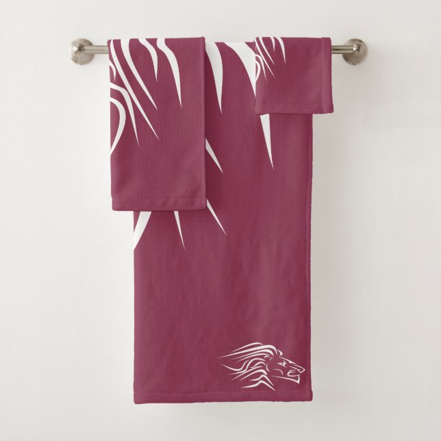 Lion 1 bath towel set (Insitu)