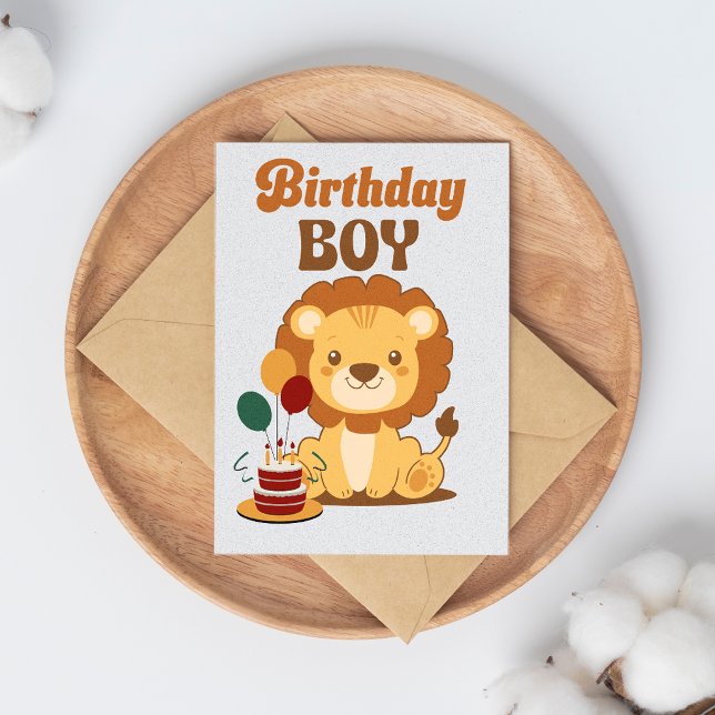 Lion 1st Birthday Invitation Editable (Creator Uploaded)