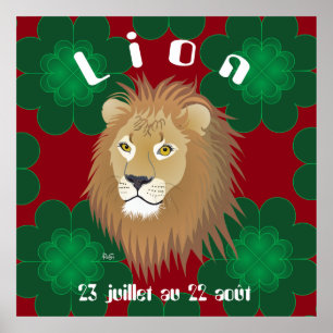 Lion 23 juillet au 22 août Poster