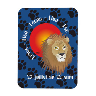 Lion 23 juillet au 22 août Premium Flexi Magnet
