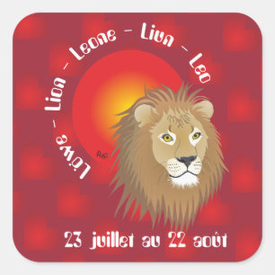 Lion 23 juillet au 22 Autocollants