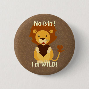 lion 2 inch round button