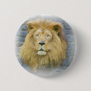 lion 2 inch round button