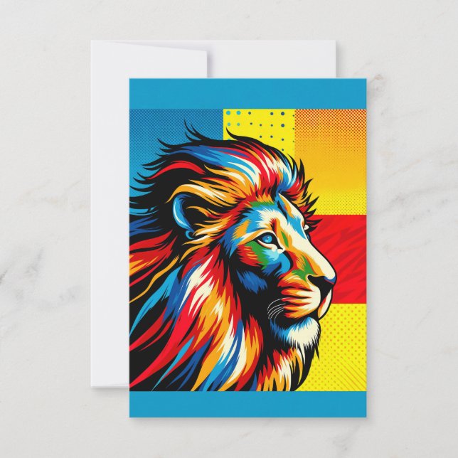 Lion 3.5 x 5 Notecard (Front)