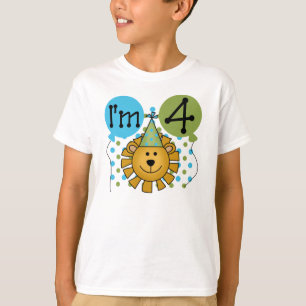Lion 4th Birthday T-Shirt