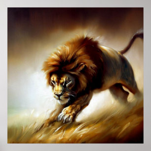 Lion (7) Wild Cat  Poster