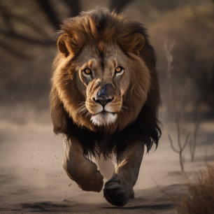Lion a droit de chemin Jigsaw Puzzle
