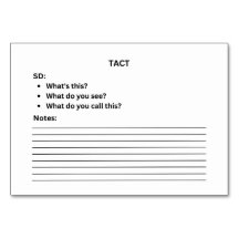 Lion ABA Tact Labellisation Flashcard | Carte phot