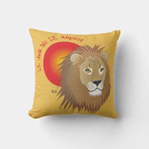 lion - acronym throw pillow