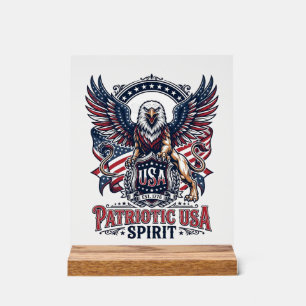 Lion Aigle Patriotique Hybride Animal Gardien Patr