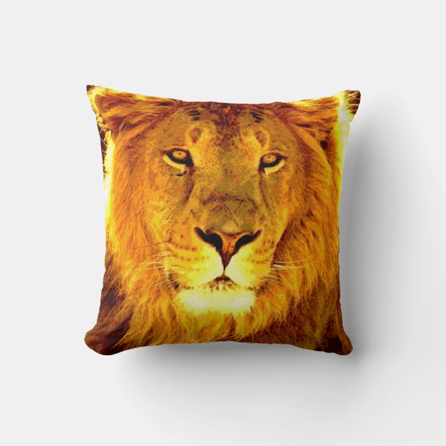 Lion American MoJo Pillow (Front)