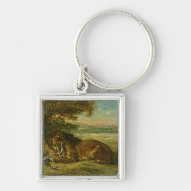 Lion and Alligator, 1863 Keychain (Front)