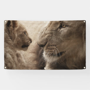 LION AND CUB Banner